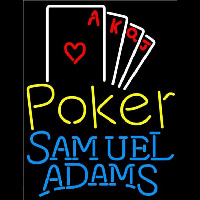 Samuel Adams Poker Ace Series Beer Sign Neontábla