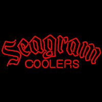 Seagram Logo Wine Coolers Beer Sign Neontábla