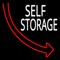 Self Storage Block Arrow Neontábla