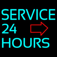 Service 24 Hours Neontábla
