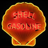 Shell Gasoline Neontábla