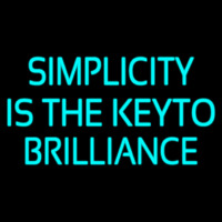 Simplicity Is The Keyto Neontábla