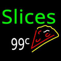 Slices 99 Cents Pizza Neontábla