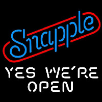 Snapple Yes We are Open Neontábla