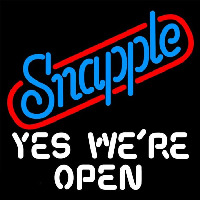 Snapple Yes We are Open Neontábla