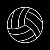 Sports Volleyball Icon Neontábla
