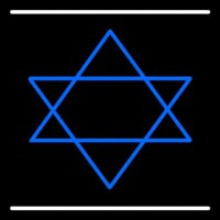 Star Of David Neontábla