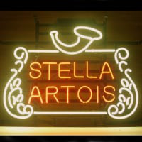 Stella Artois Belgian Lager Neon Sör Lager Kocsma Kocsma Tábla