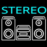 Stereo System Neontábla