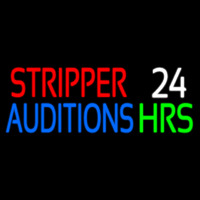 Stripper Auditions 24 Hrs Neontábla