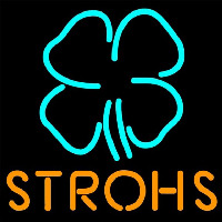 Strohs Clover Beer Sign Neontábla