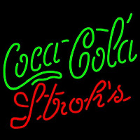 Strohs Coca Cola Green Beer Sign Neontábla