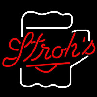 Strohs Mug Beer Sign Neontábla