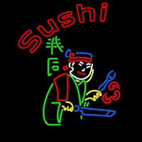 Sushi Chef Logo Neontábla