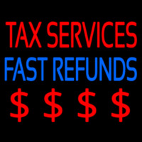 Ta  Services Fast Refunds Neontábla
