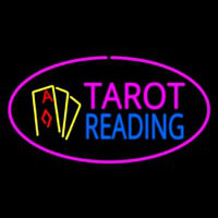 Tarot Reading Pink Oval Neontábla