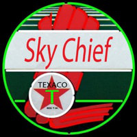 Te aco Sky Chief Gasoline Neontábla