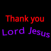 Thank You Lord Jesus Neontábla