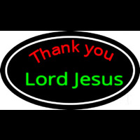 Thank You Lord Jesus With Border Neontábla