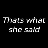 Thats What She Said Neontábla