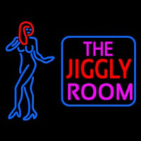 The Jiggly Room With Girl Logo Neontábla