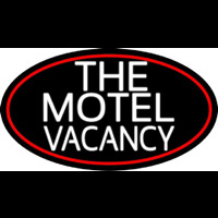 The Motel Vacancy With Red Border Neontábla