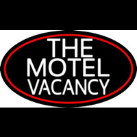 The Motel Vacancy With Red Border Neontábla