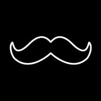 The Shave Mustache Neontábla