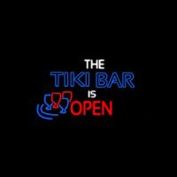 The Tiki Bar Is Open Neontábla