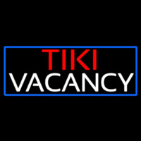 Tiki Vacancy With Blue Border Neontábla
