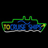 To Cruise Ships Block Neontábla