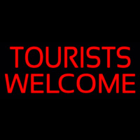 Tourists Welcome Neontábla