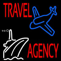 Travel Agency With Logo Neontábla