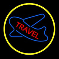 Travel With Blue Logo Neontábla