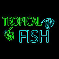 Tropical Fish With Logo 1 Neontábla