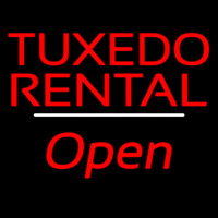 Tu edo Rental Open White Line Neontábla