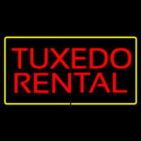 Tu edo Rental Rectangle Yellow Neontábla