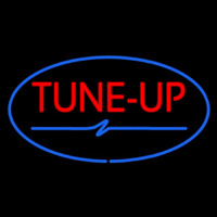 Tune Up Blue Oval Neontábla