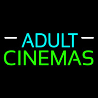 Turquoise Adult Green Cinemas Neontábla