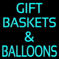 Turquoise Gift Baskets Balloons Neontábla