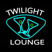 Twilight Lounge With Martini Glasses Real Neon Glass Tube Neontábla