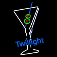 Twilight Martini Glass Bar Neontábla