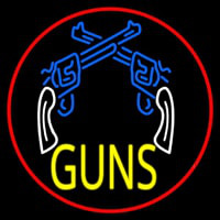 Two Gun Logo Neontábla