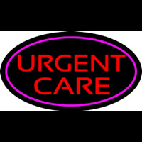 Urgent Care Oval Pink Neontábla