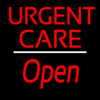 Urgent Care Script1 Open White Line Neontábla