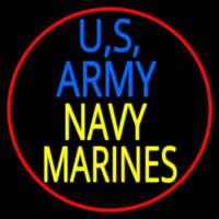 Us Army Navy Marines Neontábla