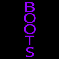 Vertical Purple Boots Neontábla