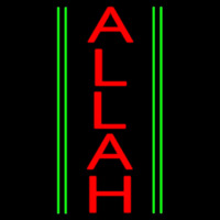 Vertical Red Allah Neontábla