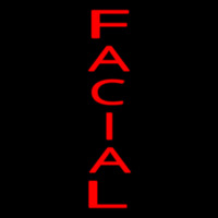 Vertical Red Facial Neontábla