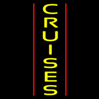 Vertical Yellow Cruises Neontábla